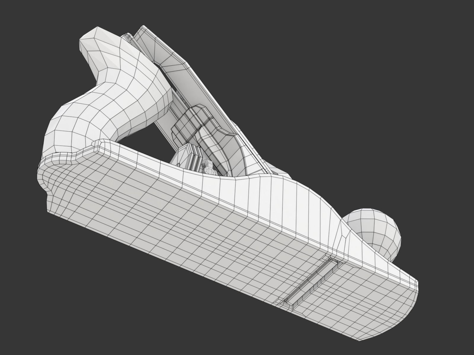 Wood Plane 3D model_25