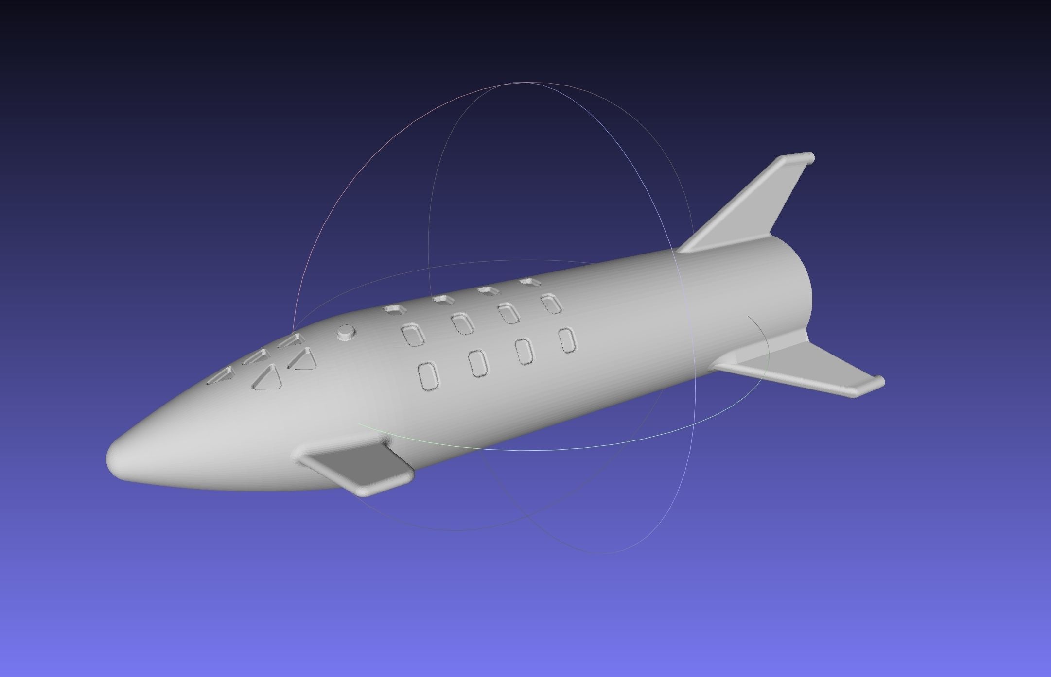Space X BFR Starship Film Canister Rocket Printable Toy 3D print model_21