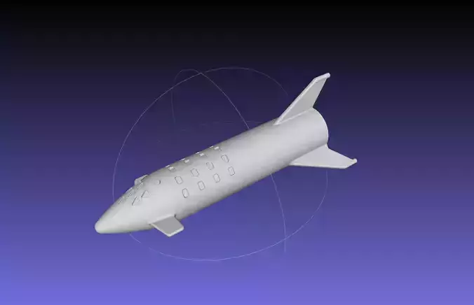 Space X BFR Starship Film Canister Rocket Printable Toy 3D print model