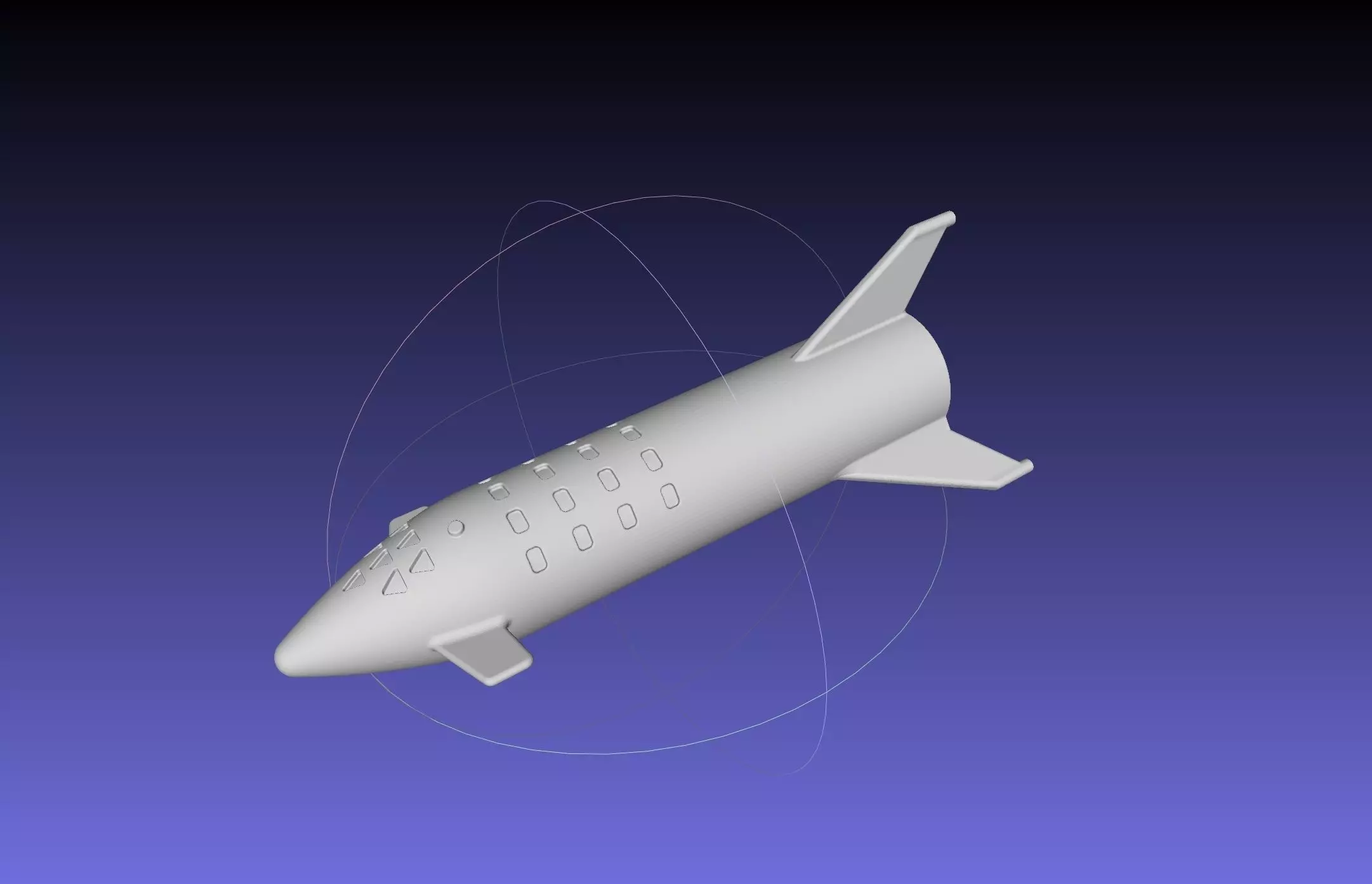 Space X BFR Starship Film Canister Rocket Printable Toy 3D print model_0