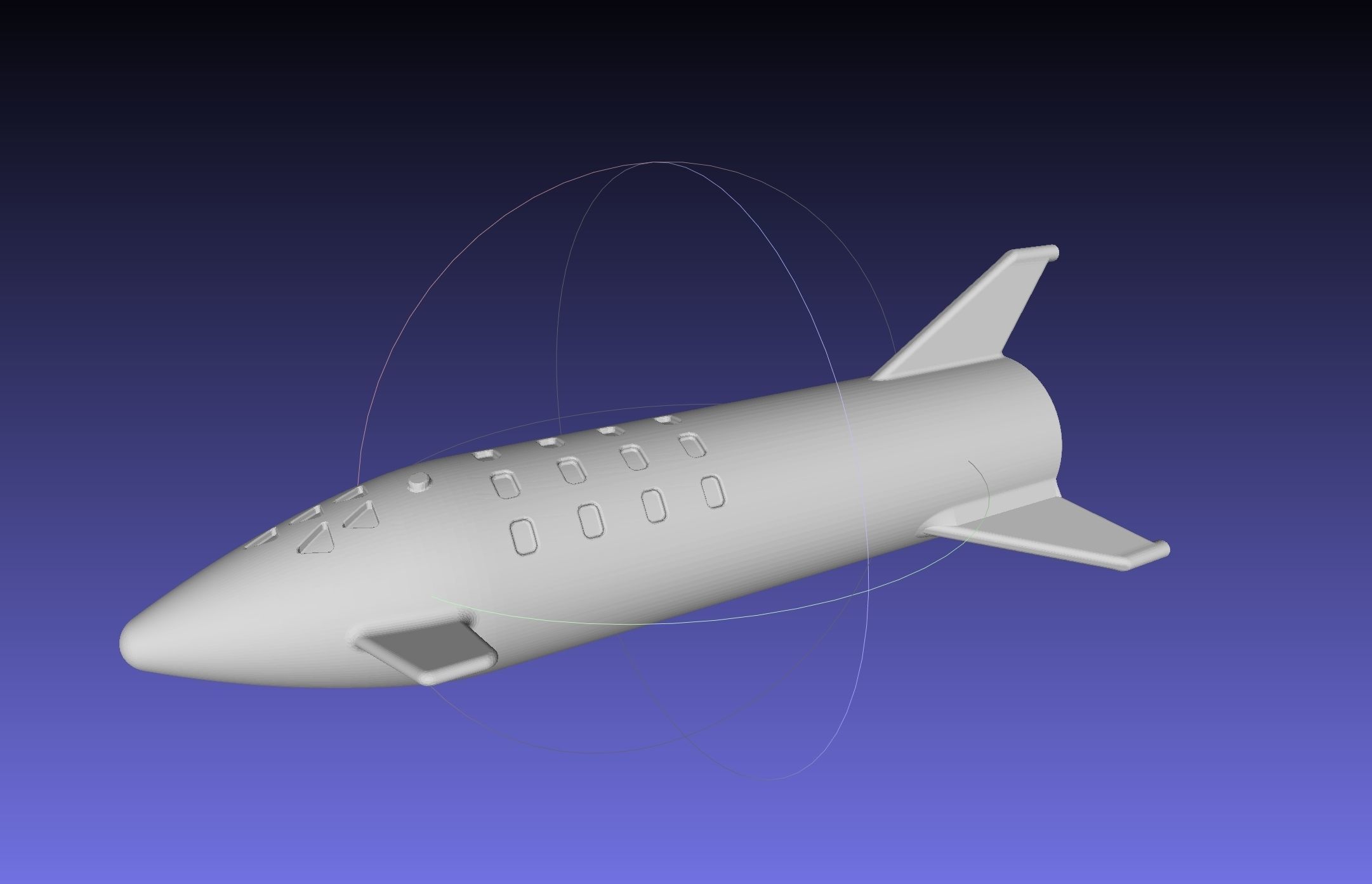 Space X BFR Starship Film Canister Rocket Printable Toy 3D print model_20
