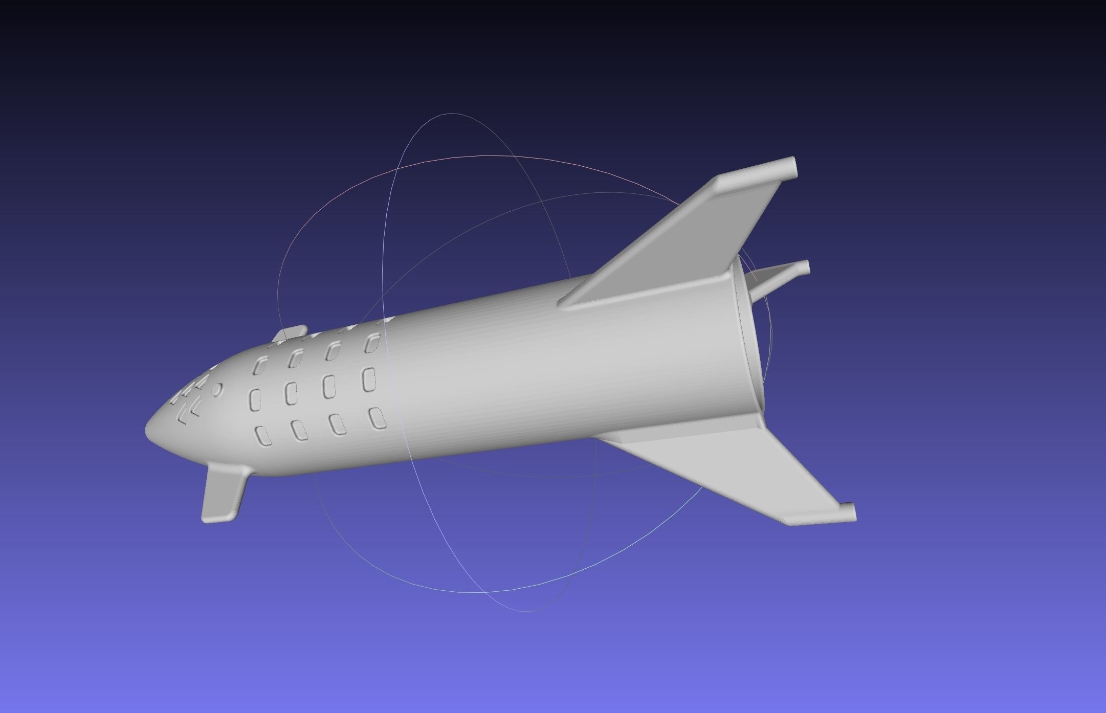 Space X BFR Starship Film Canister Rocket Printable Toy 3D print model_16