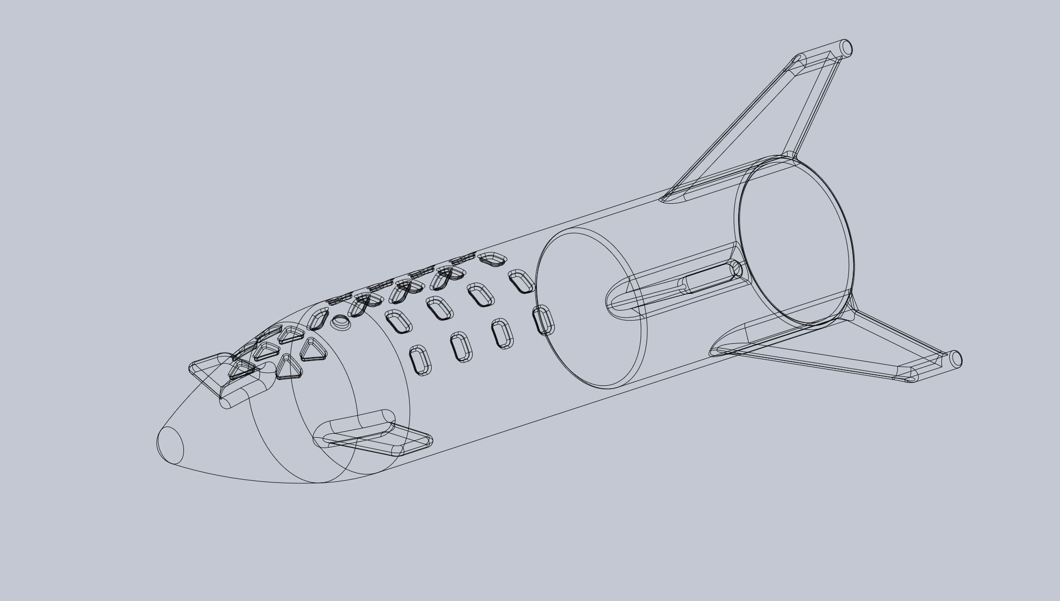 Space X BFR Starship Film Canister Rocket Printable Toy 3D print model_28