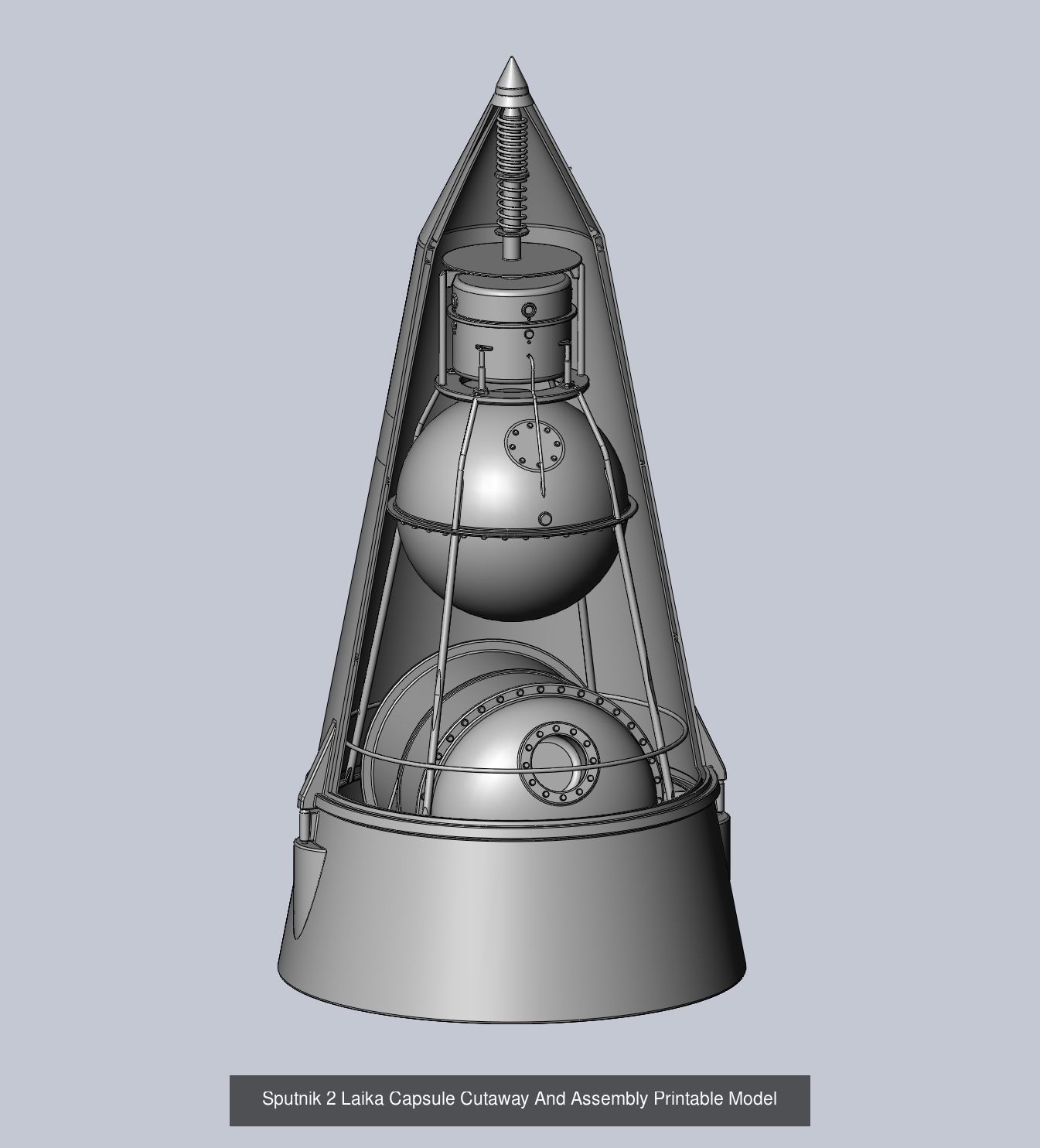 Early Satellites And Spaceprobes Printable Miniatures 3D Model Collection_6