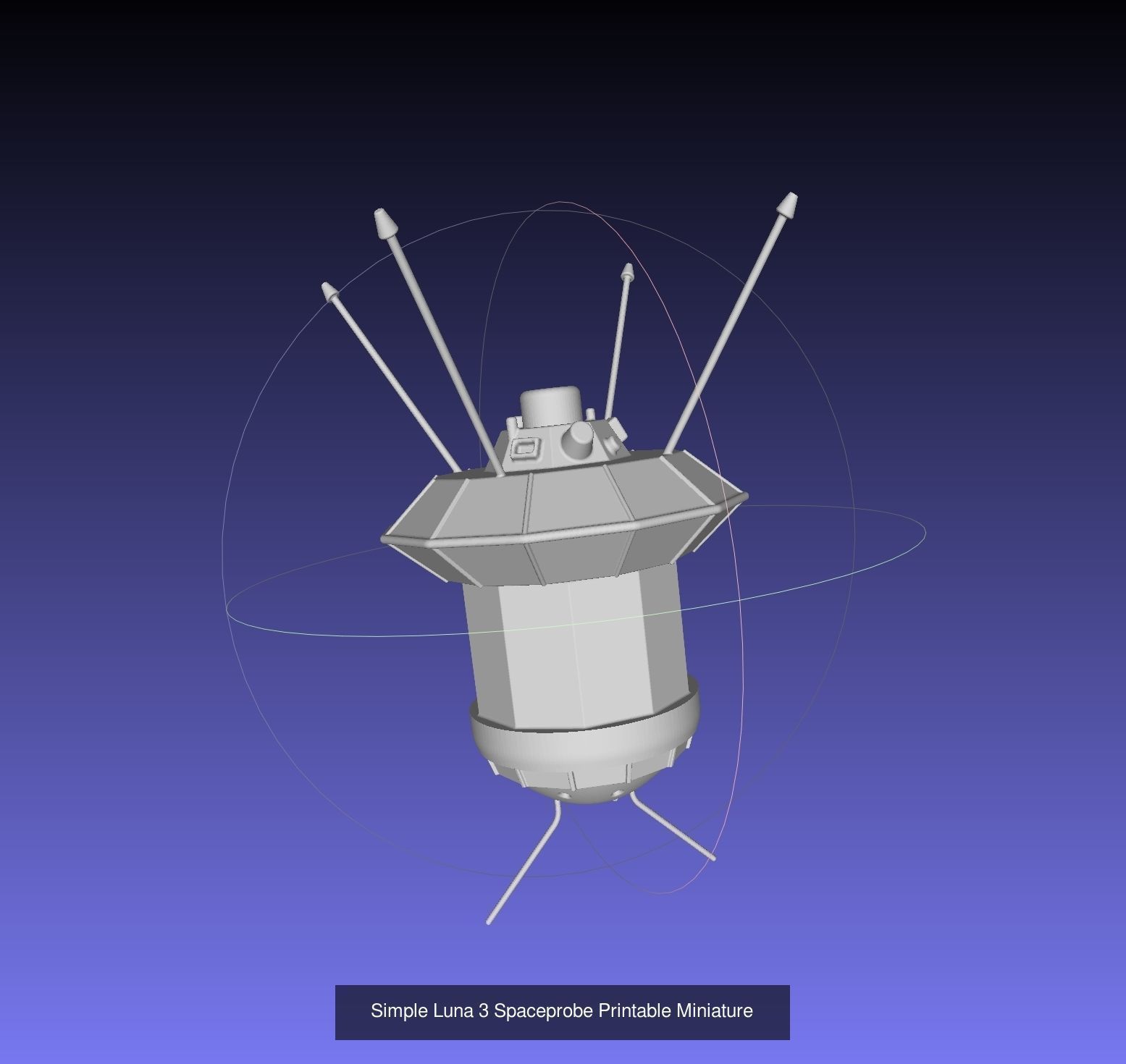 Early Satellites And Spaceprobes Printable Miniatures 3D Model Collection_7
