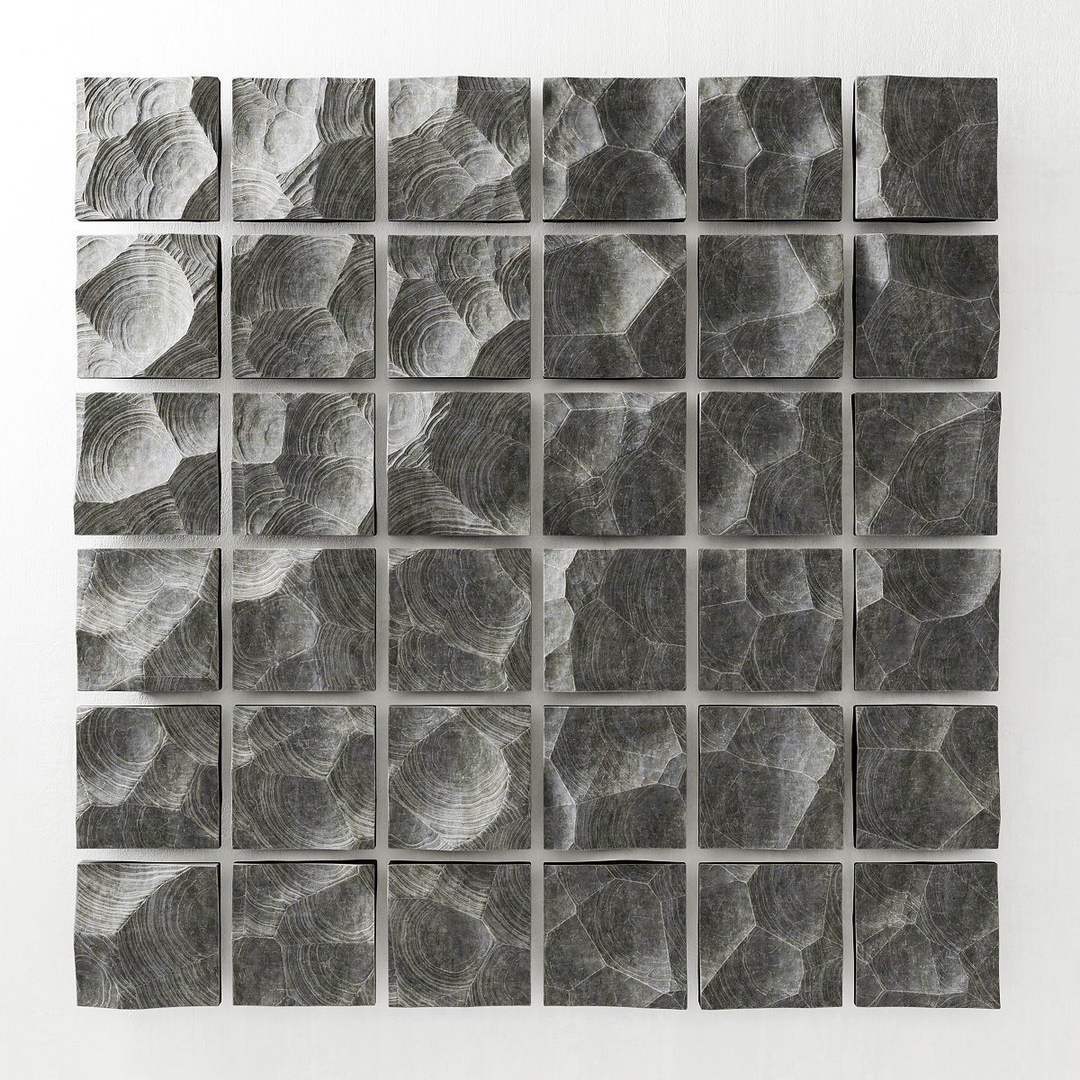 Stone rock decorative panel 3D model_1