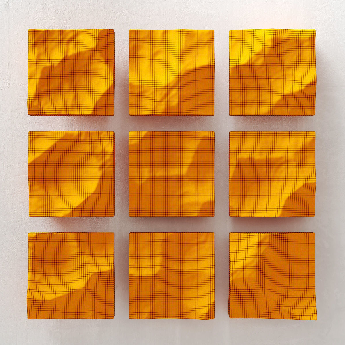 Stone rock decorative panel 3D model_7