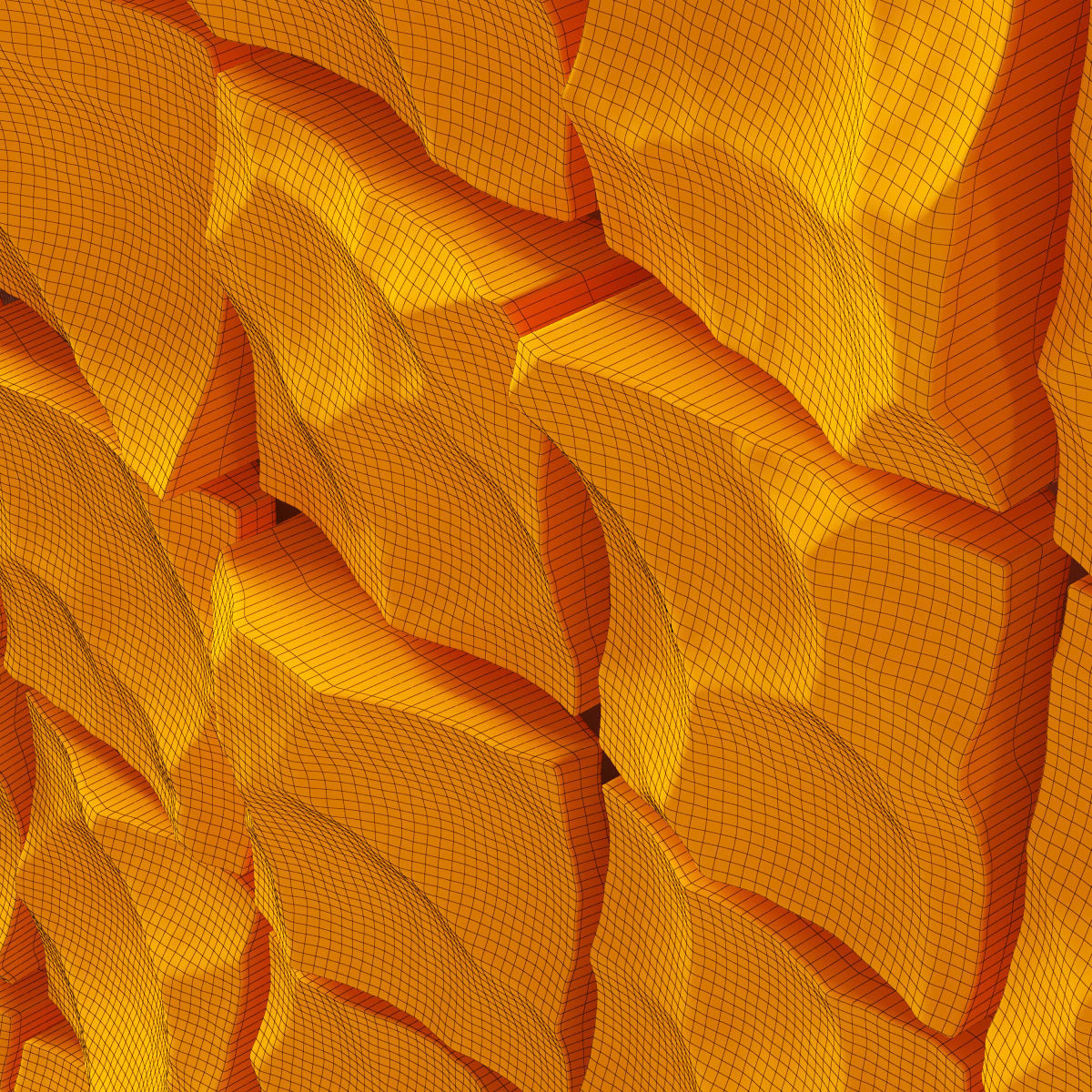 Stone rock decorative panel 3D model_8