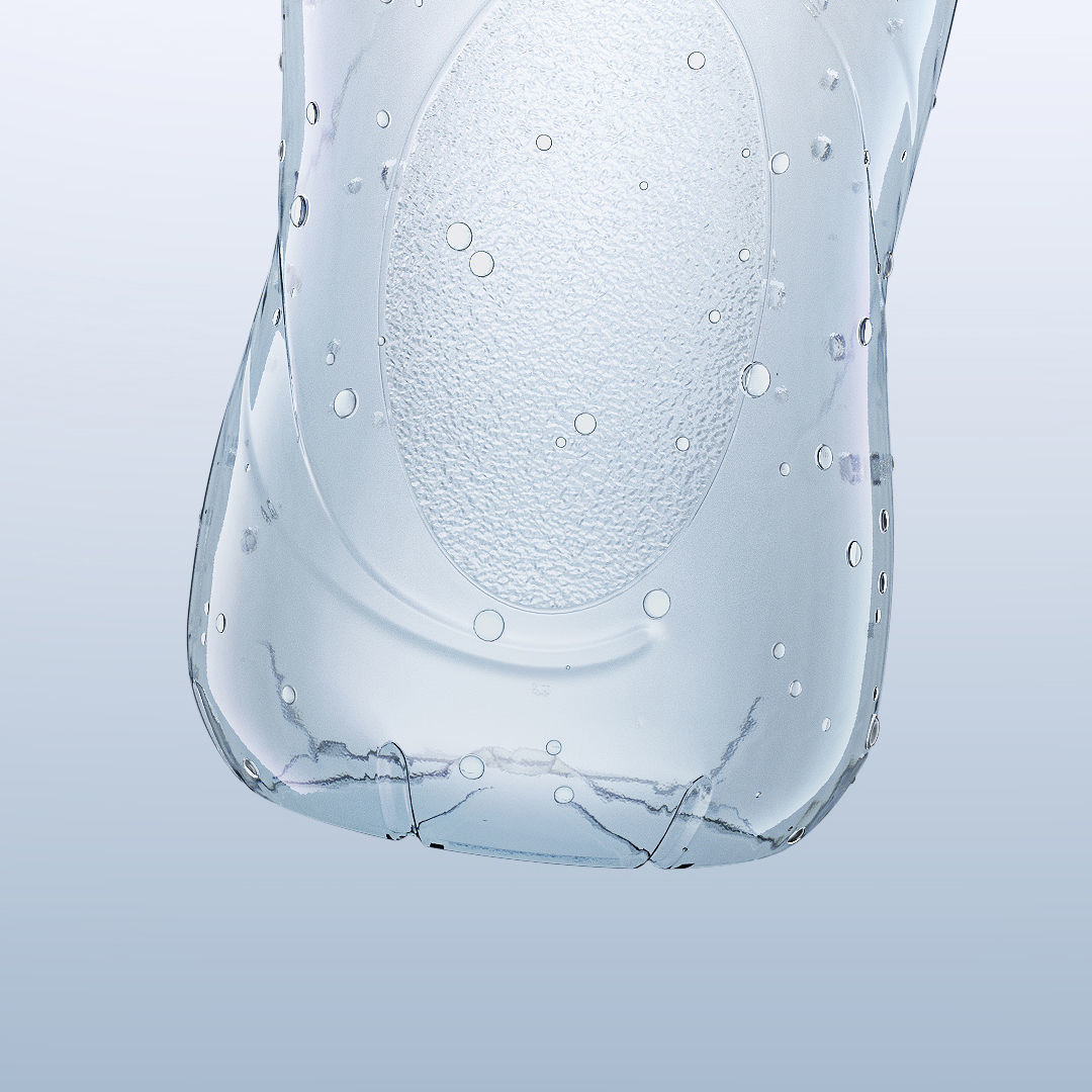 Bottle Evian 50cl model 3D model_2