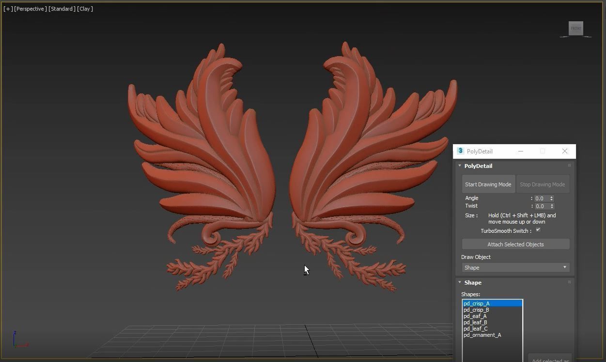 PolyDetail - Ornament Plugin for 3dsMax 3D model_6