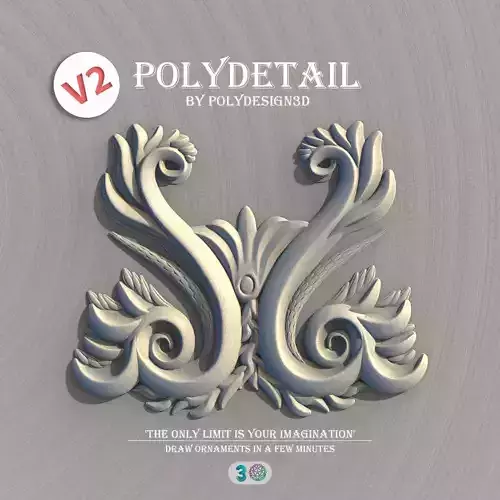 PolyDetail - Ornament Plugin for 3dsMax 3D model