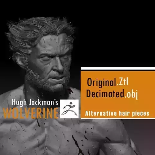 Hugh Jackman wolverine 3d model