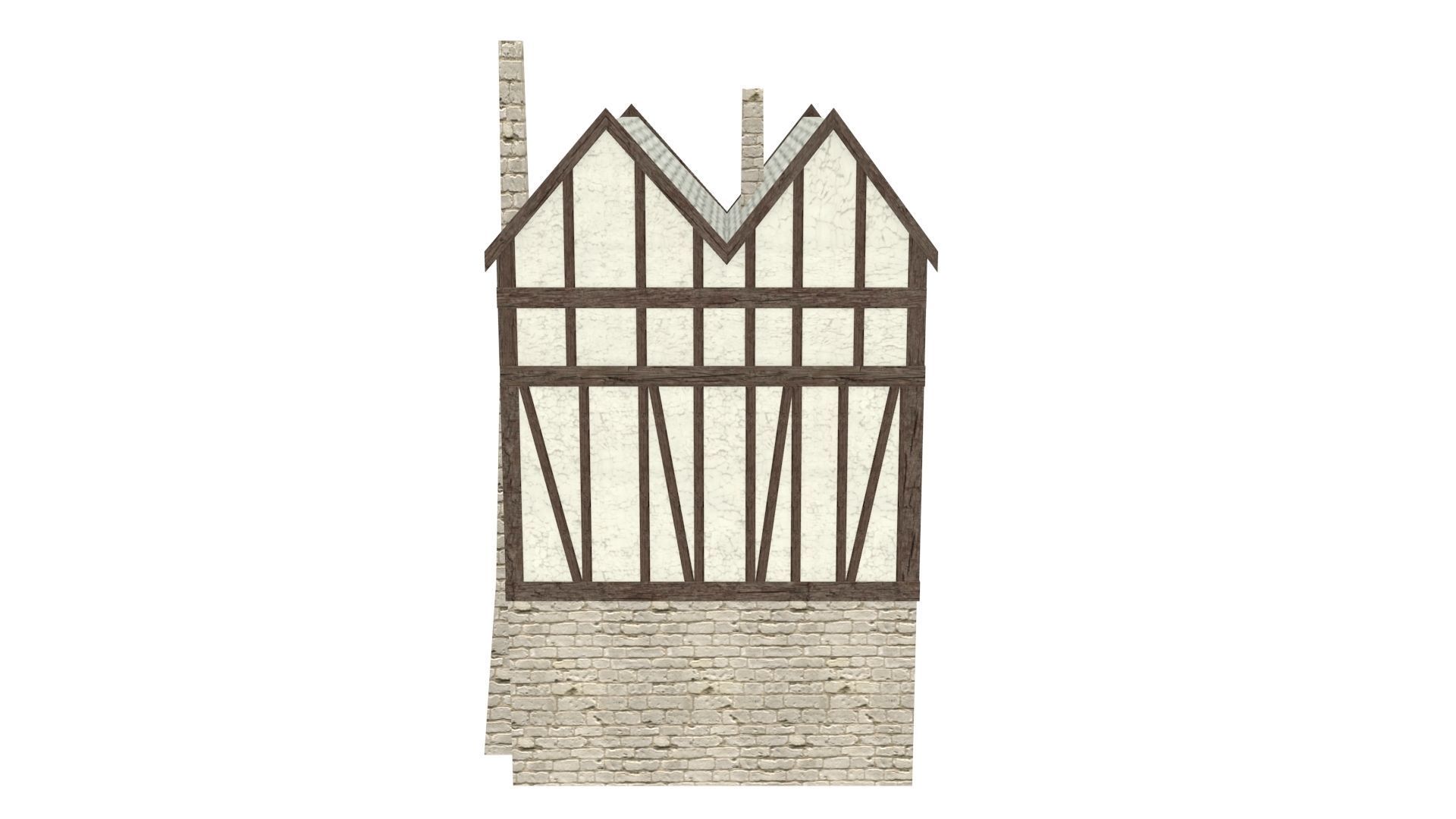 Medieval high house2 Free low-poly 3D model_10