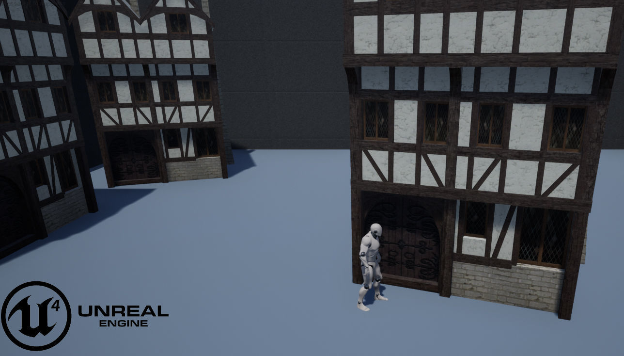 Medieval high house2 Free low-poly 3D model_25