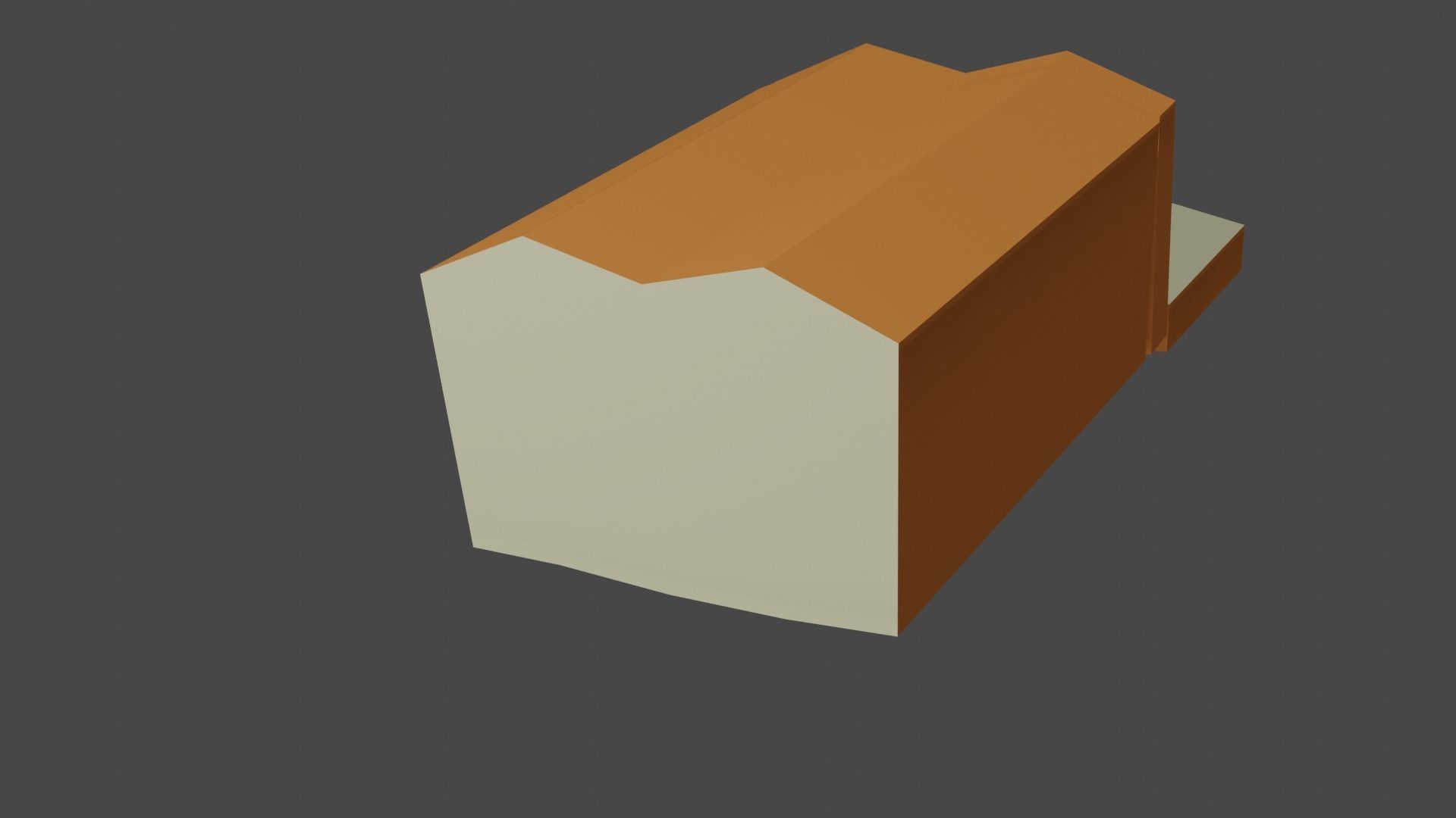 Low Poly Bread box Free low-poly 3D model_1
