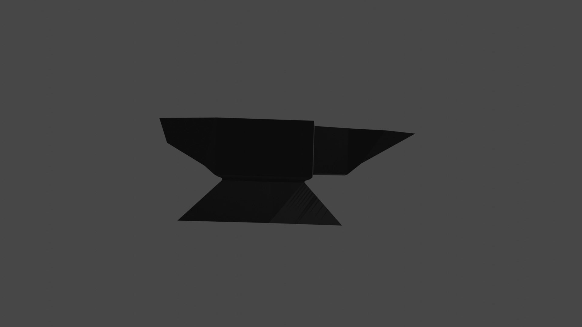 Low Poly Anvil Free low-poly 3D model_1