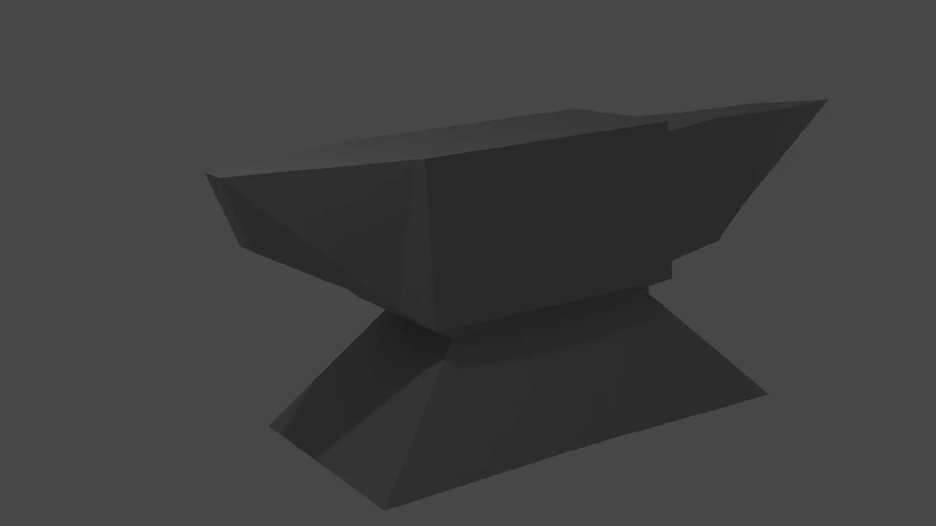 Low Poly Anvil Free low-poly 3D model_0