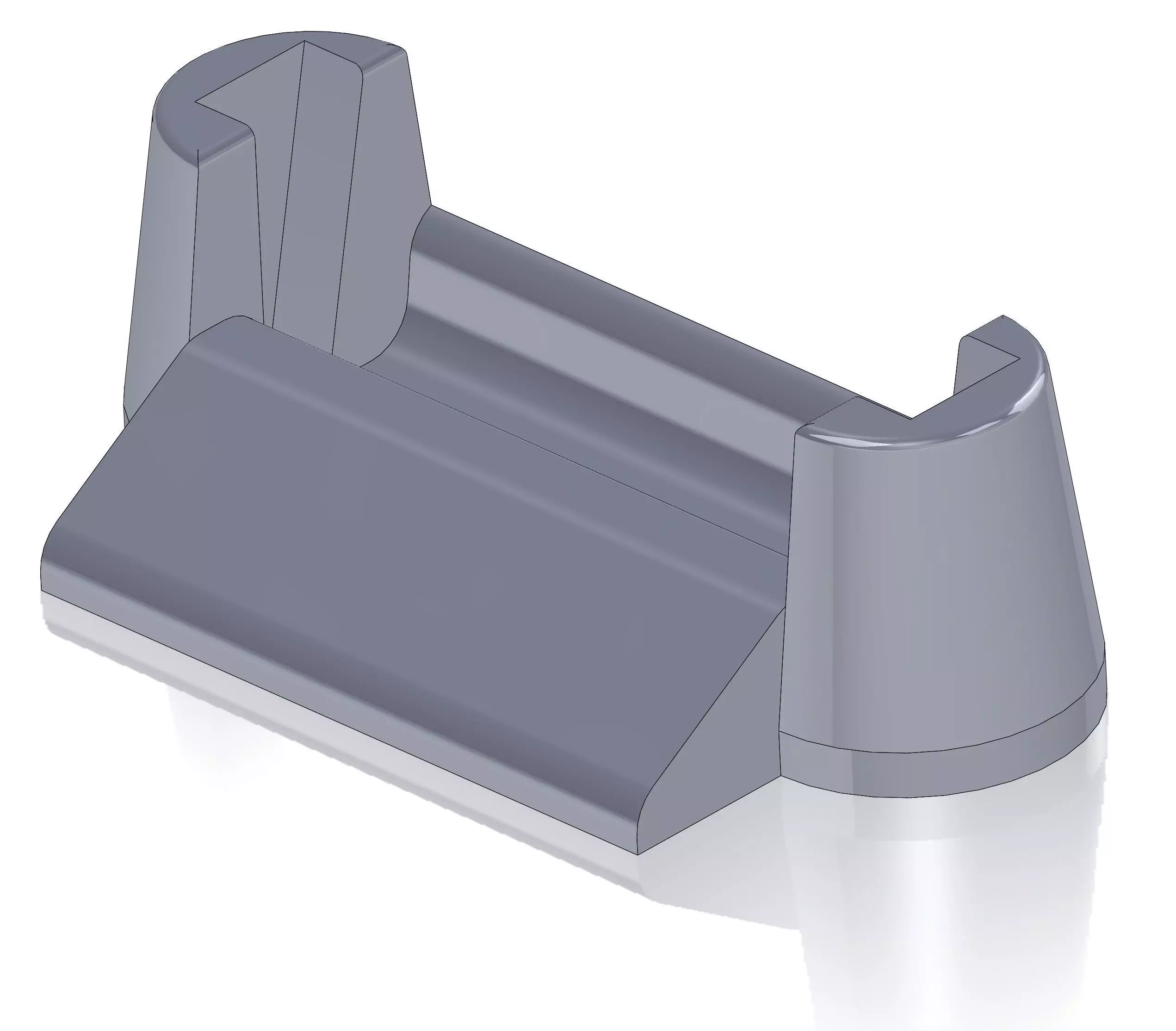 Blank Business Card Holder 3D print model_0