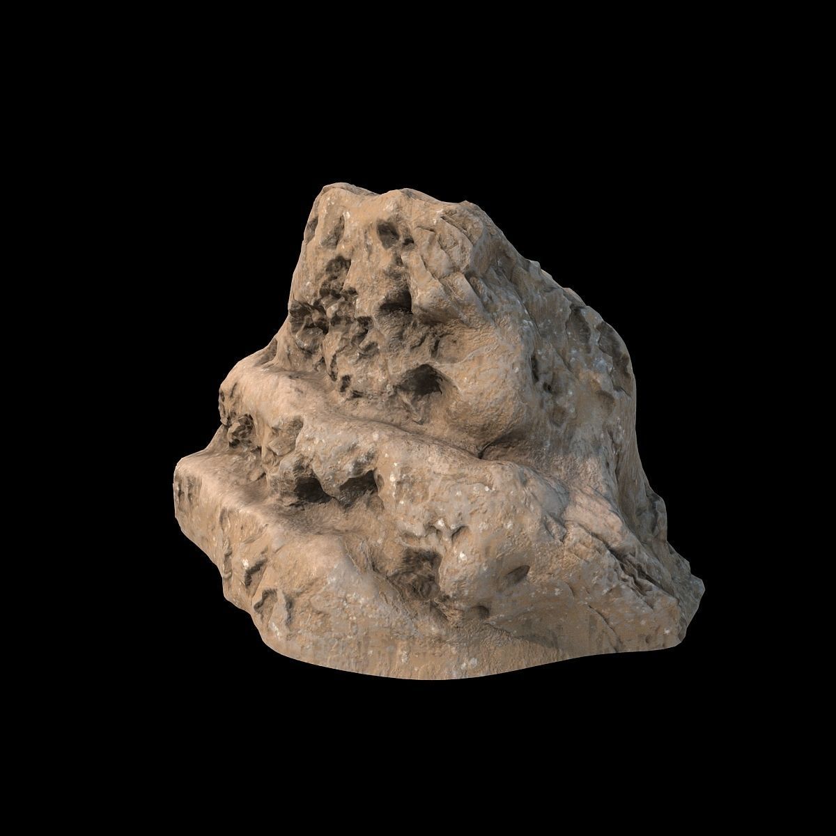Desert stones models with PBR workflow setup for V-Ray 3D model_7