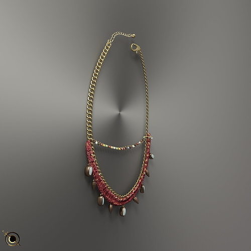 Necklace Product Model 3D model