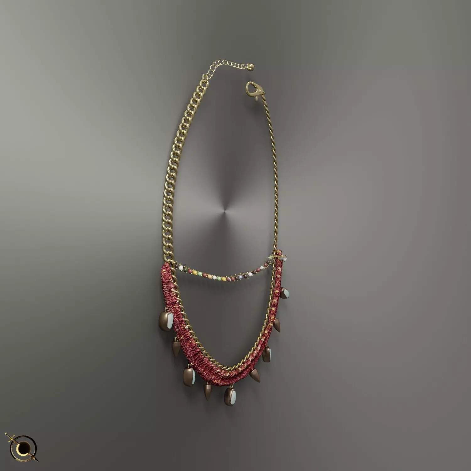 Necklace Product Model 3D model