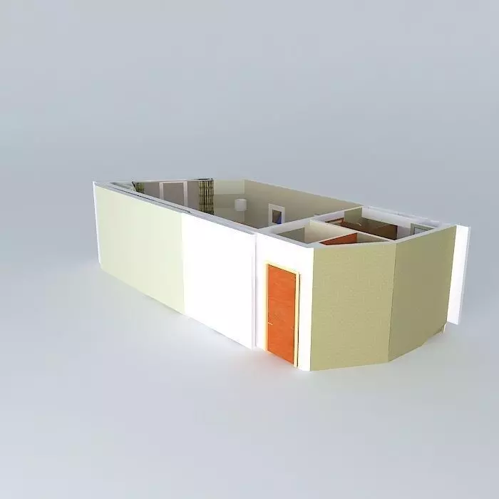 hotel room Free 3D model_0