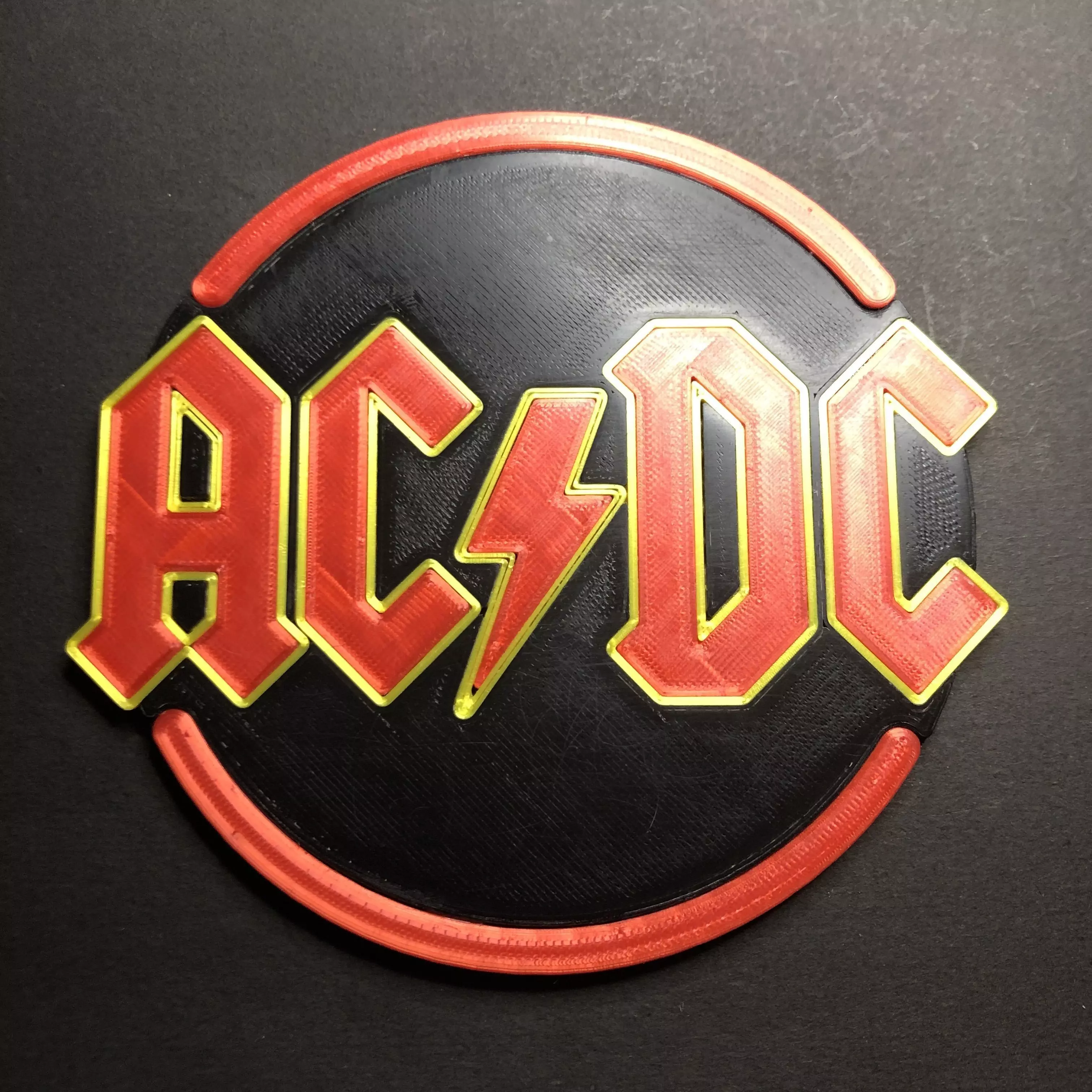 ACDC Logo Coaster 3D print model