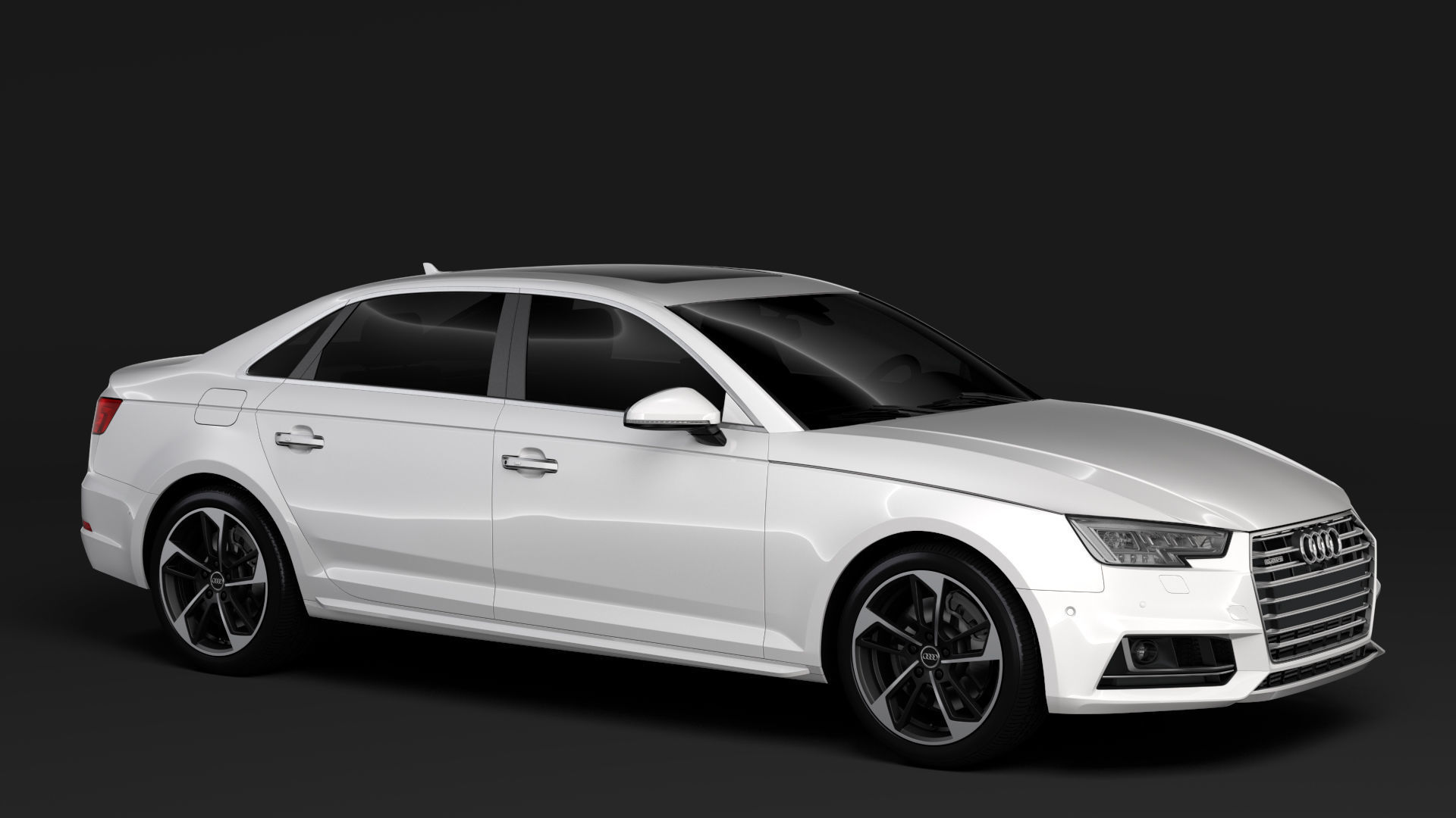 Audi A4 L 45 TFSI quattro S line B9 2016 3D model_5