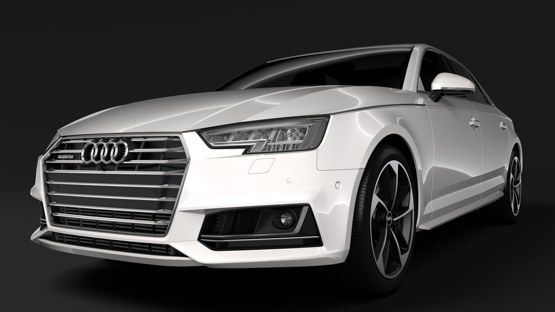 Audi A4 L 45 TFSI quattro S line B9 2016 3D model_6