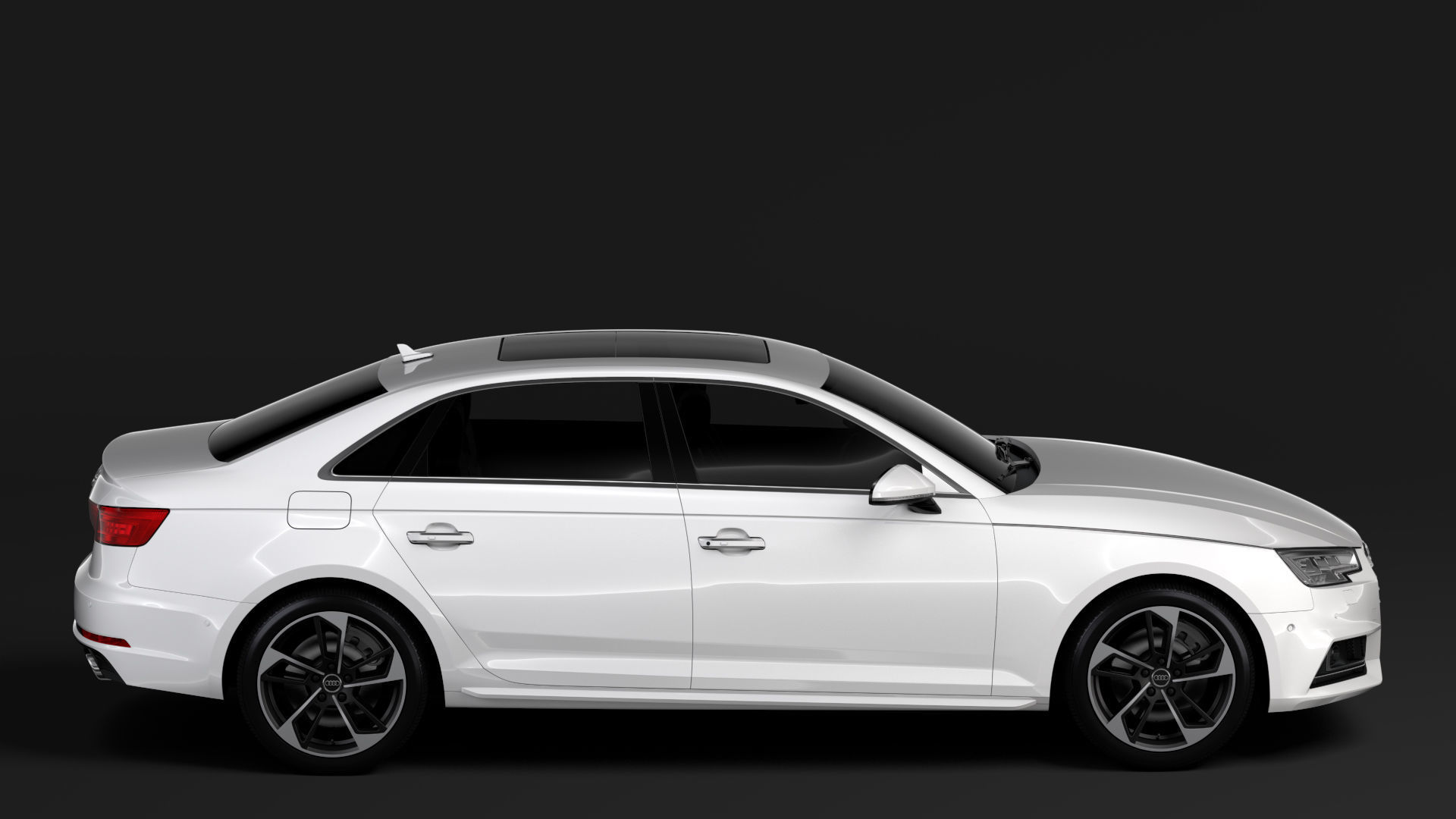 Audi A4 L 45 TFSI quattro S line B9 2016 3D model_2