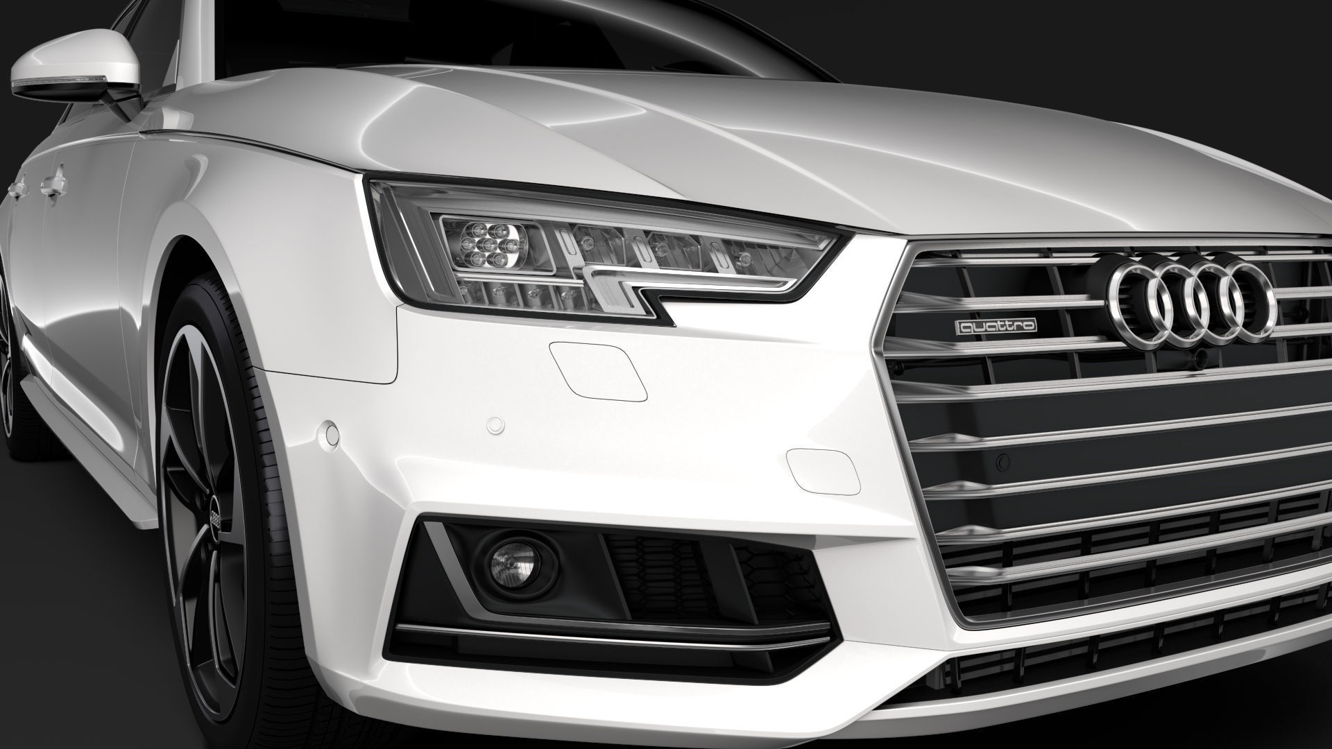 Audi A4 L 45 TFSI quattro S line B9 2016 3D model_9