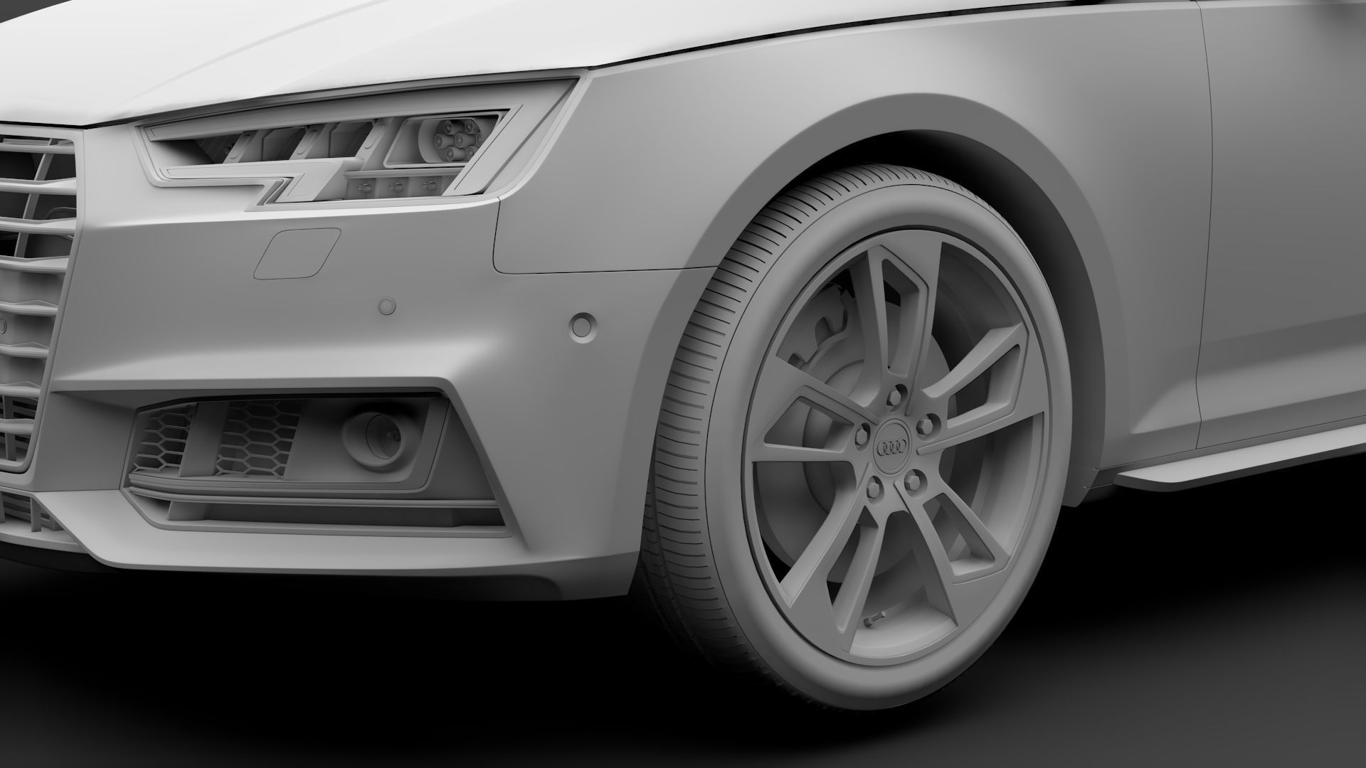 Audi A4 L 45 TFSI quattro S line B9 2016 3D model_14