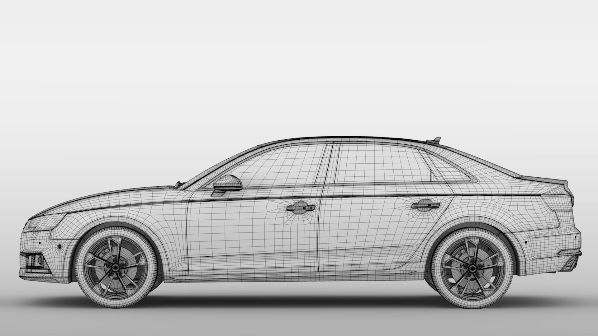Audi A4 L 45 TFSI quattro S line B9 2016 3D model_20