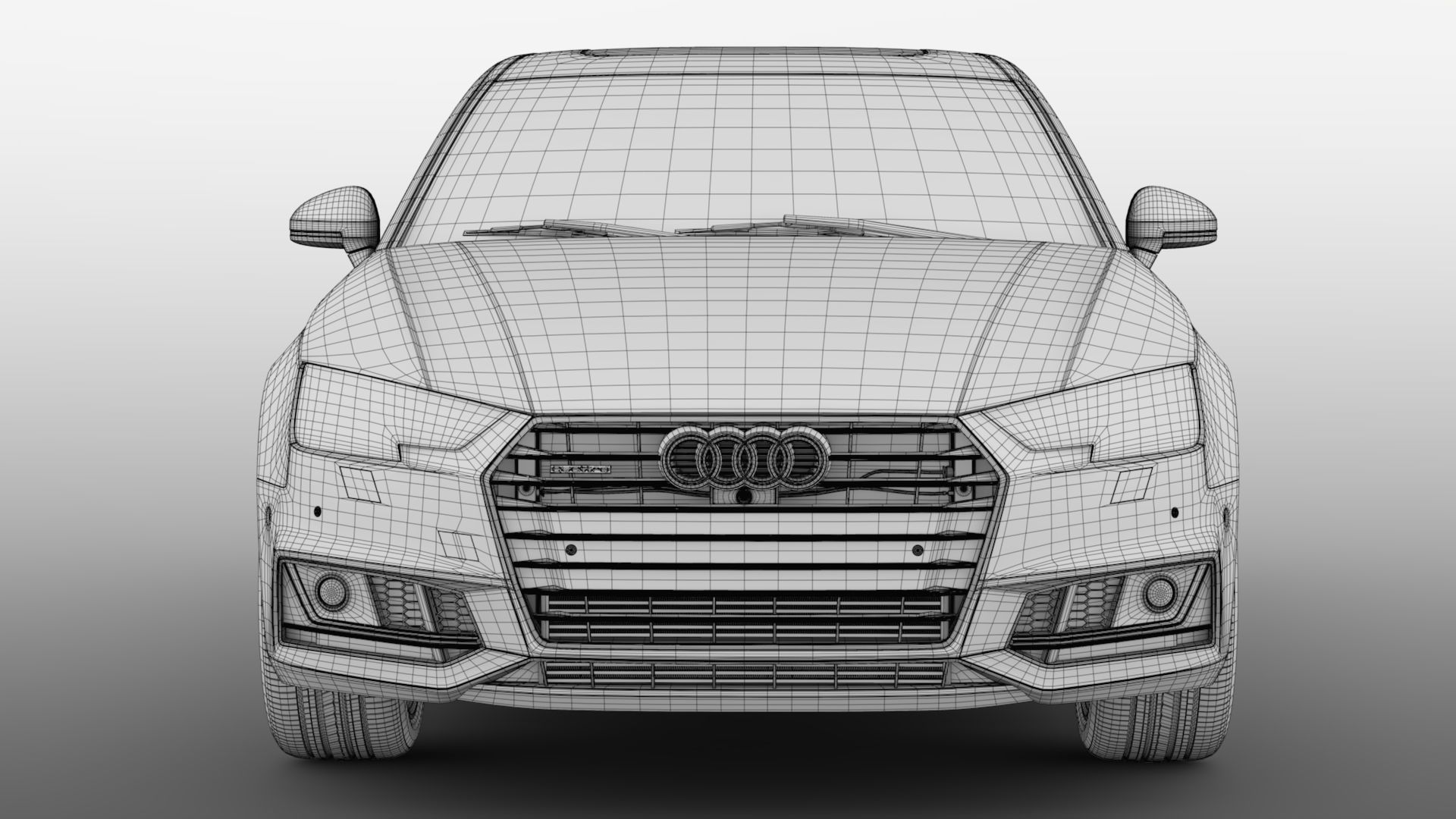 Audi A4 L 45 TFSI quattro S line B9 2016 3D model_17