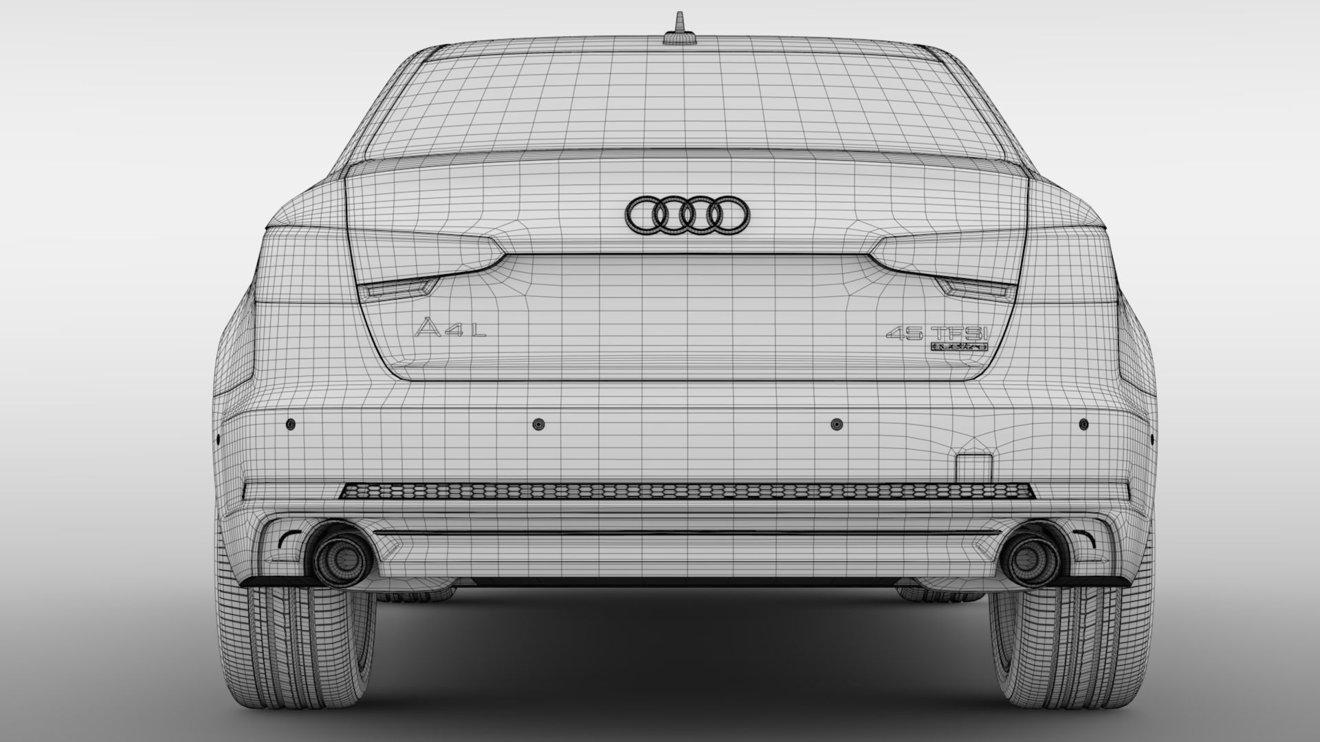 Audi A4 L 45 TFSI quattro S line B9 2016 3D model_19
