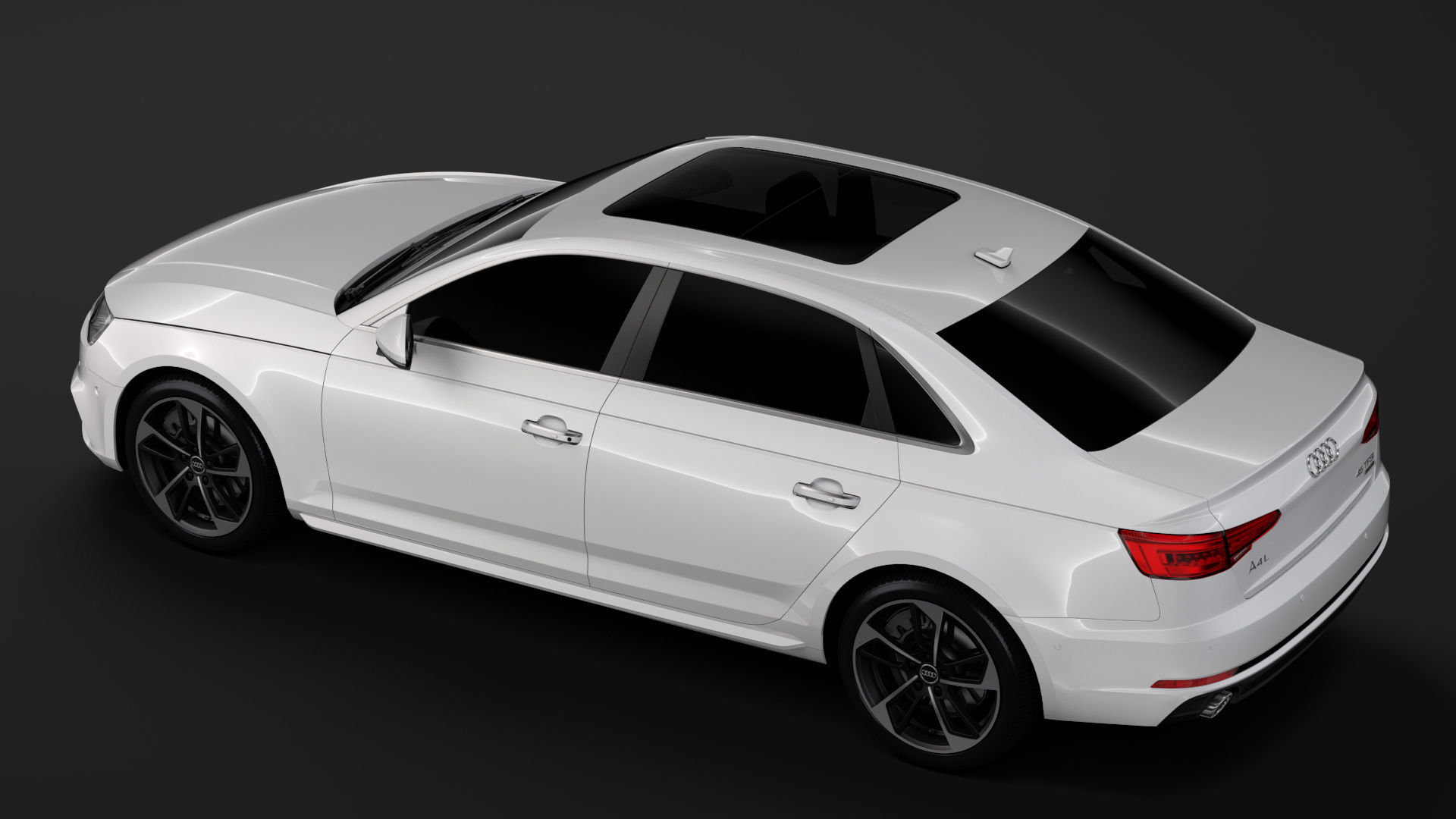 Audi A4 L 45 TFSI quattro S line B9 2016 3D model_3