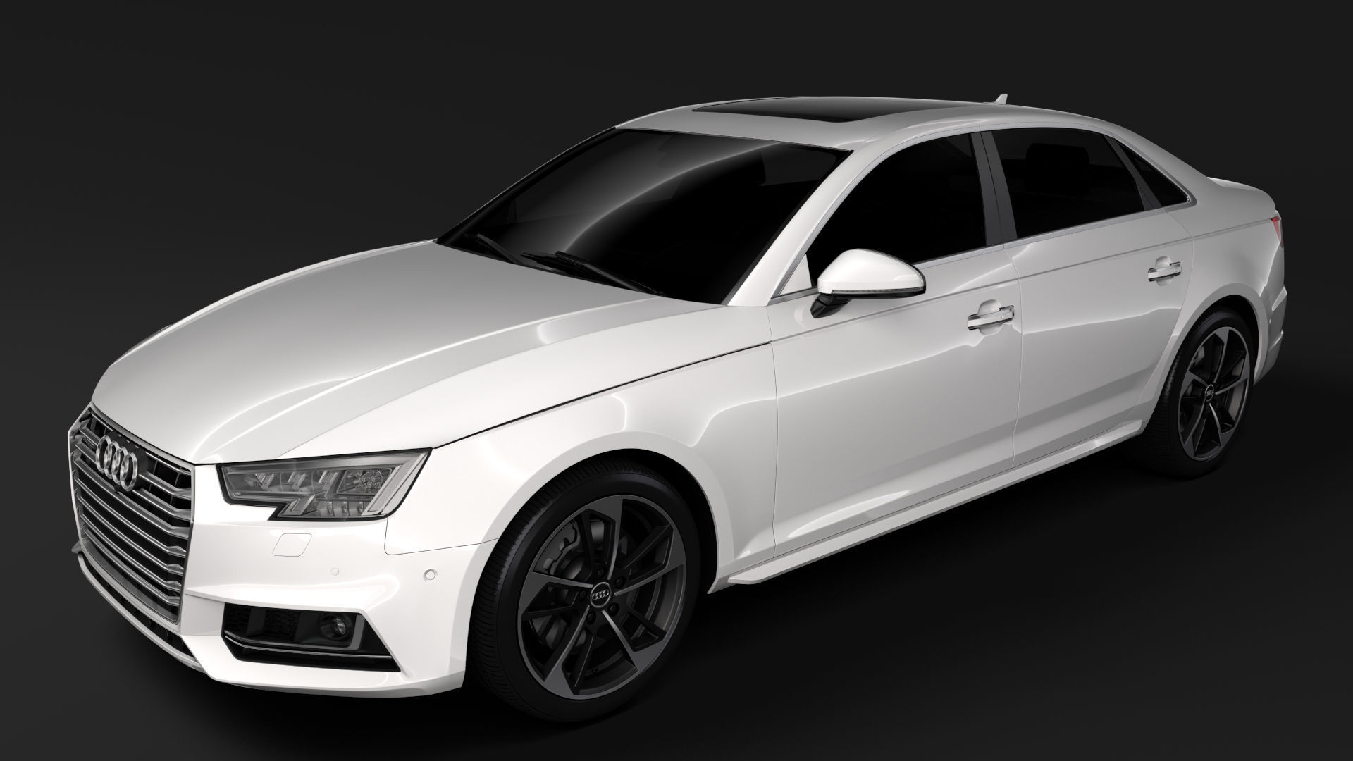 Audi A4 L 45 TFSI quattro S line B9 2016 3D model_11