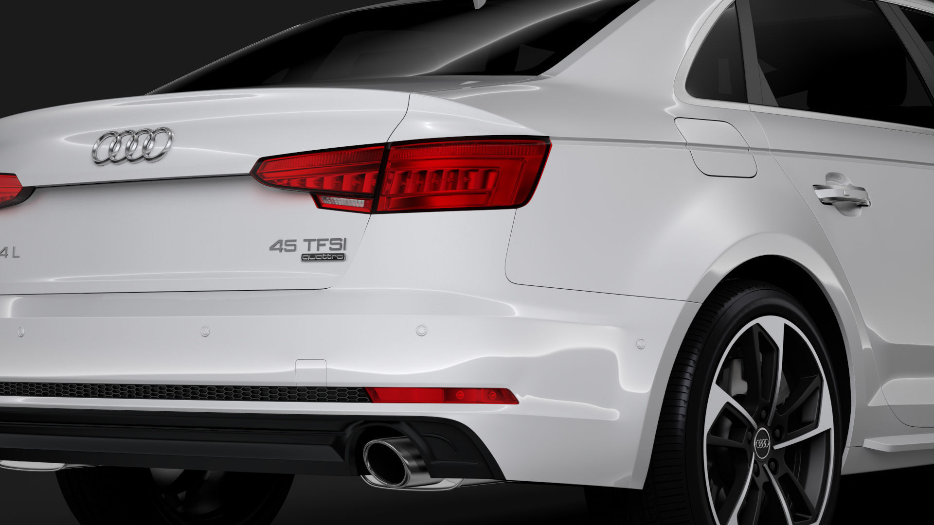 Audi A4 L 45 TFSI quattro S line B9 2016 3D model_1