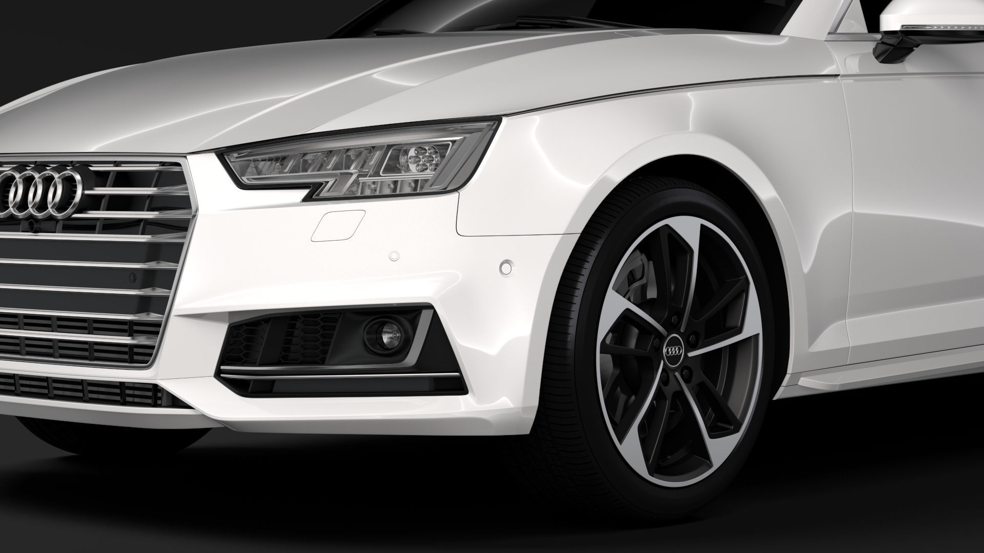 Audi A4 L 45 TFSI quattro S line B9 2016 3D model_8