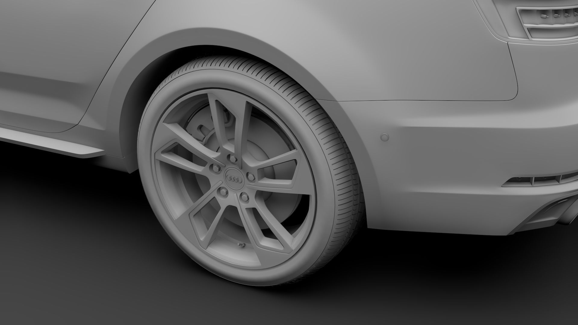 Audi A4 L 45 TFSI quattro S line B9 2016 3D model_16