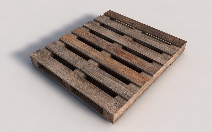 Low Poly  UV Mapped Pallet Low-poly 3D model