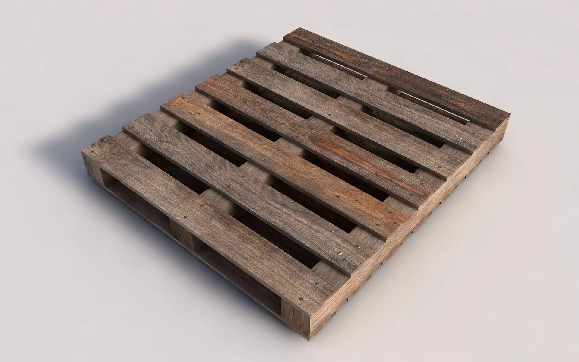 Low Poly UV Mapped Pallet Low-poly 3D model_0