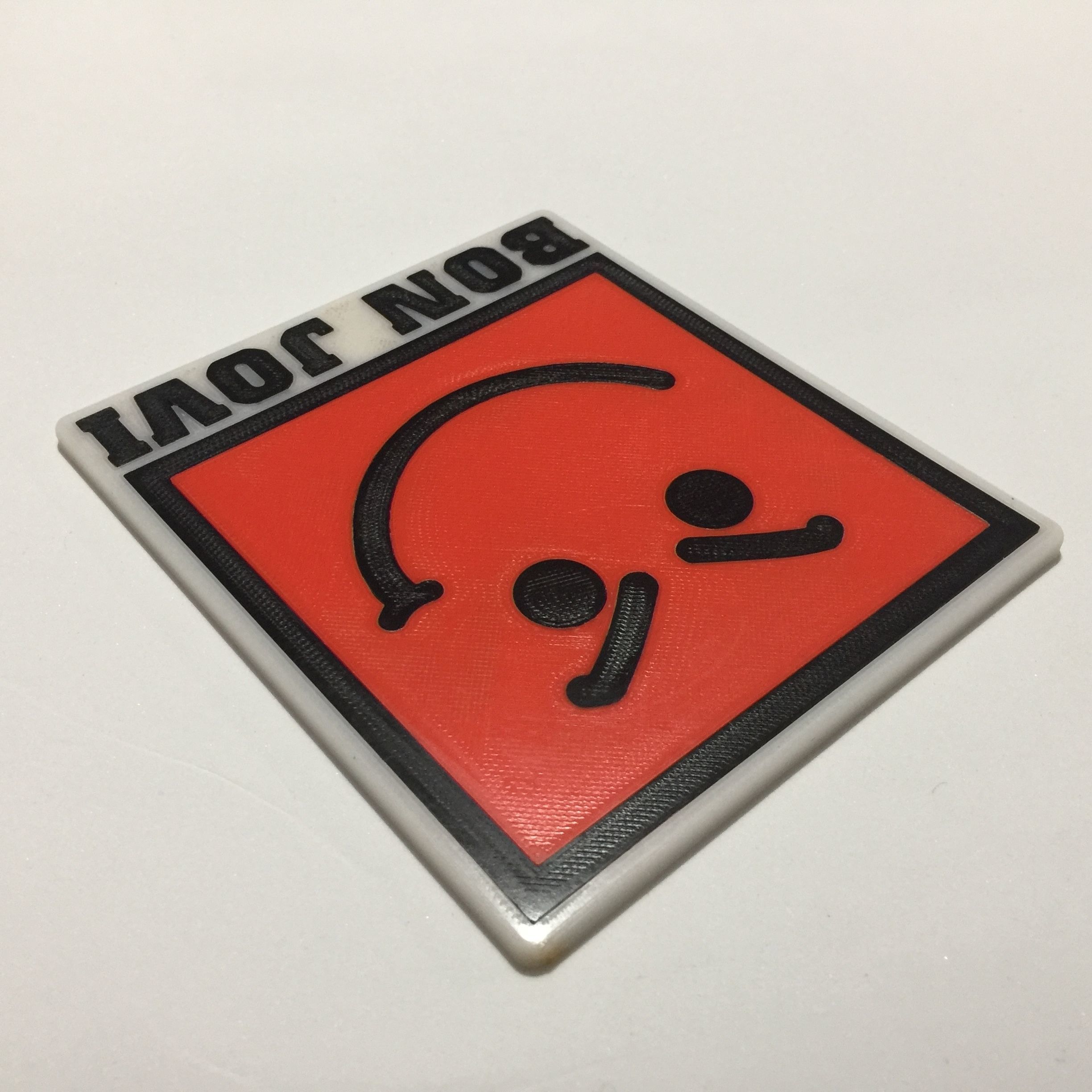 Bon Jovi Have A Nice Day Logo Coaster 3D print model_2