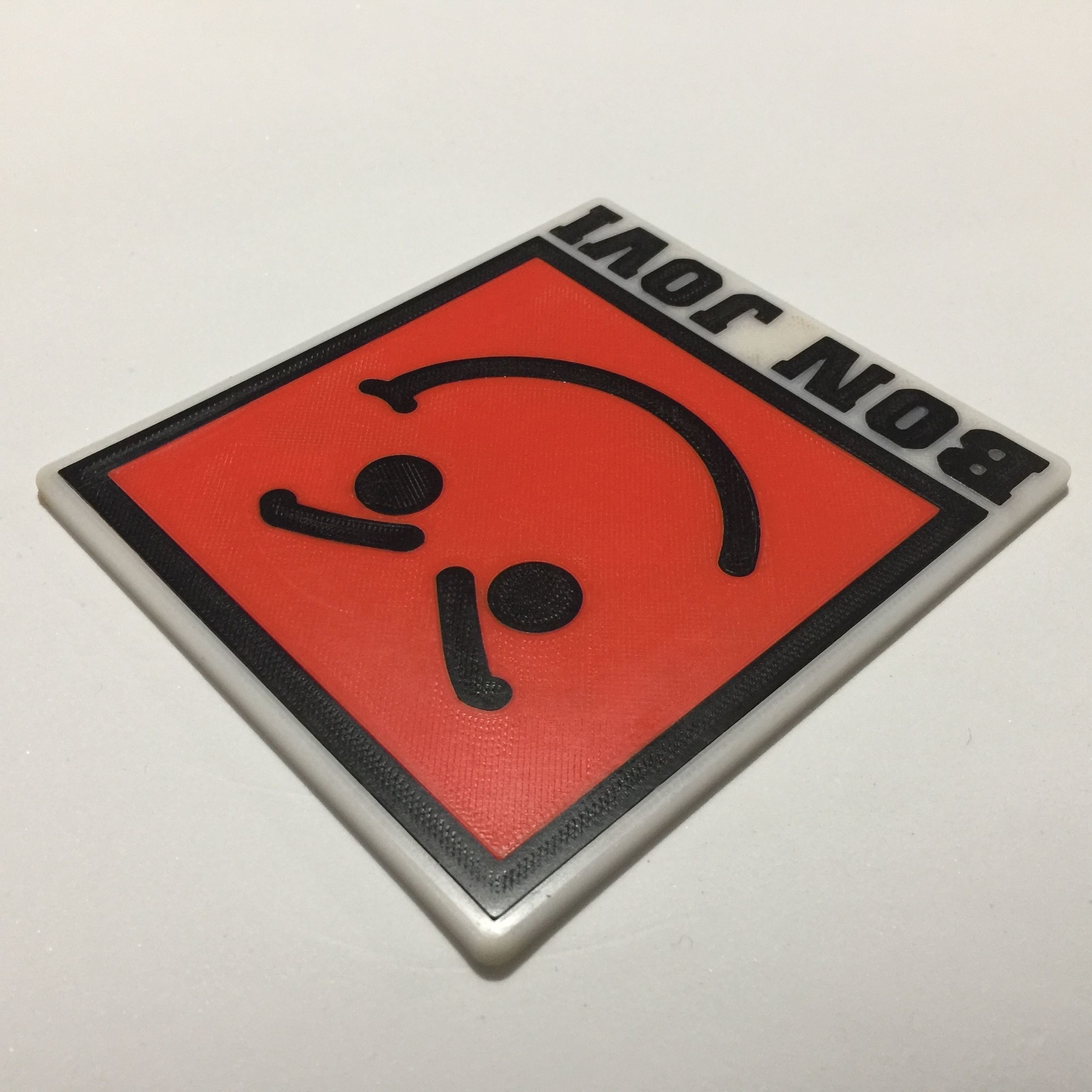 Bon Jovi Have A Nice Day Logo Coaster 3D print model_3