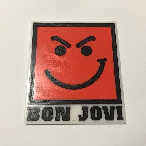 Bon Jovi Have A Nice Day Logo Coaster 3D print model
