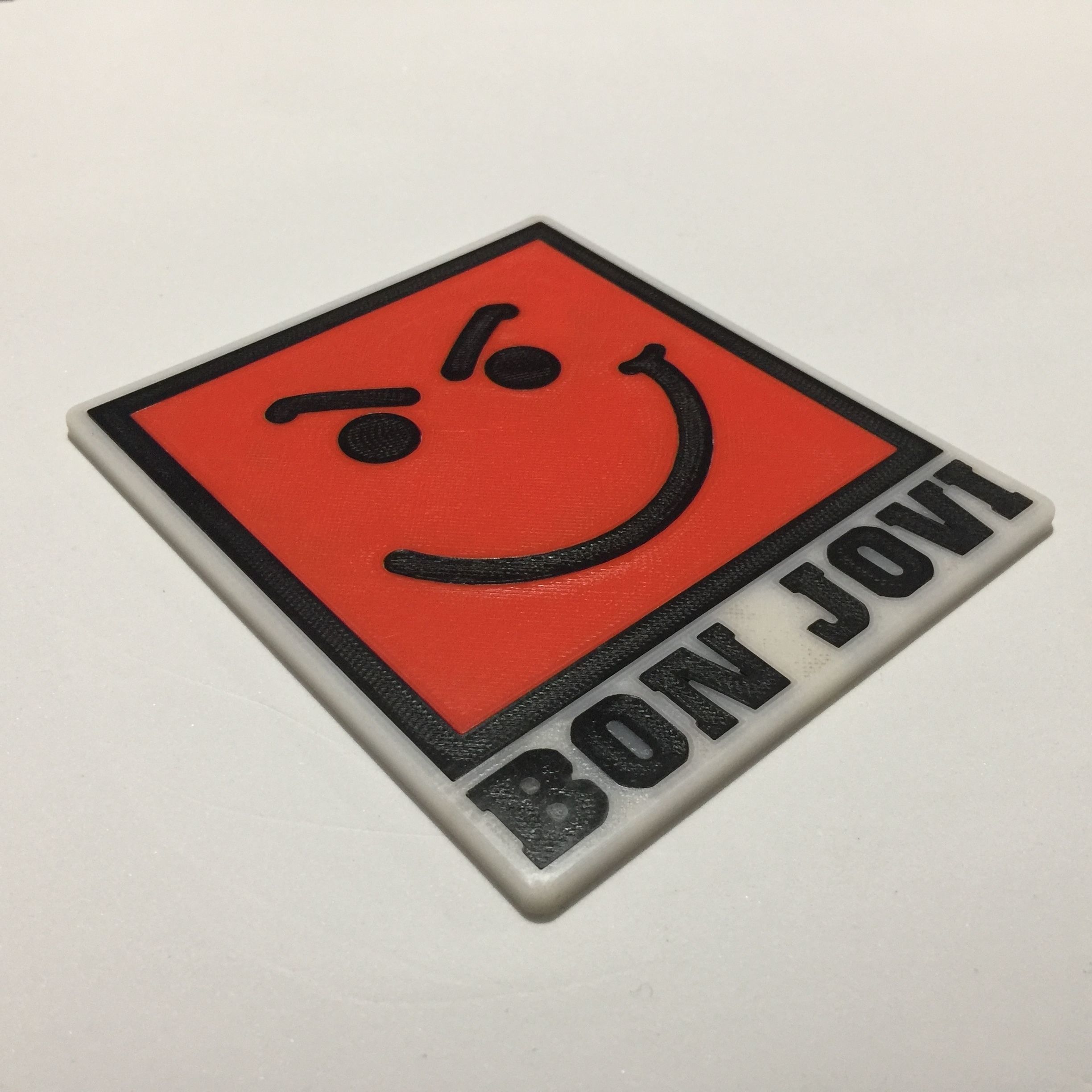 Bon Jovi Have A Nice Day Logo Coaster 3D print model_4