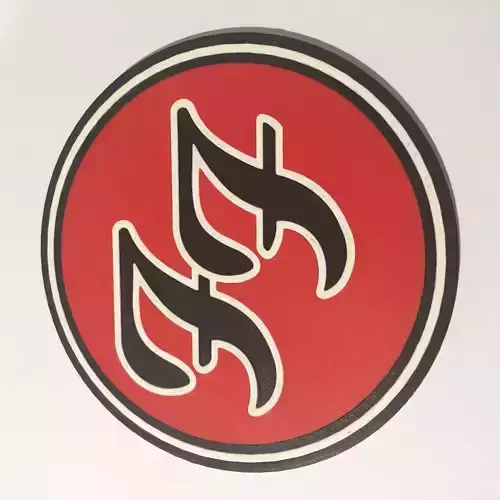 Foo Fighters Logo Coaster 3D print model