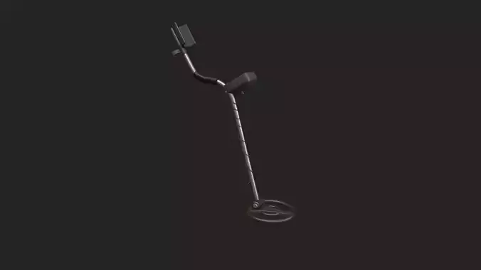 Stylized Metal Detector Low-poly 3D model