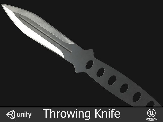 Throwing Knife Low-poly 3D model