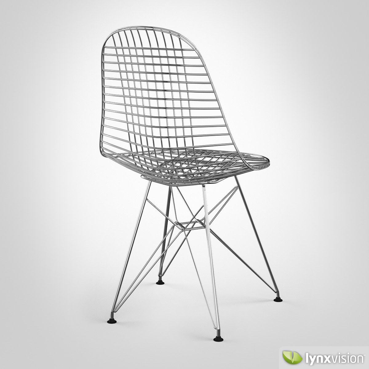 Wire Chair DKR 3D model_2